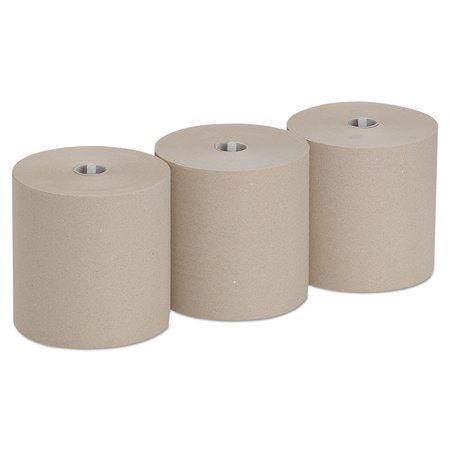 GEORGIA-PACIFIC Pacific Blue Ultra Hardwound Paper Towels, 1 Ply, Continuous Roll Sheets, 1,150 ft, Natural, 3 PK 26496